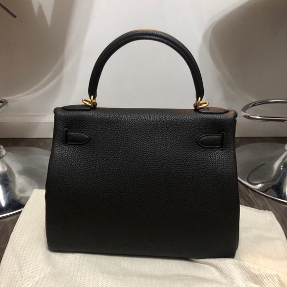 Hermes Togo Kelly Retourne 25 Black - Picture 3 of 13